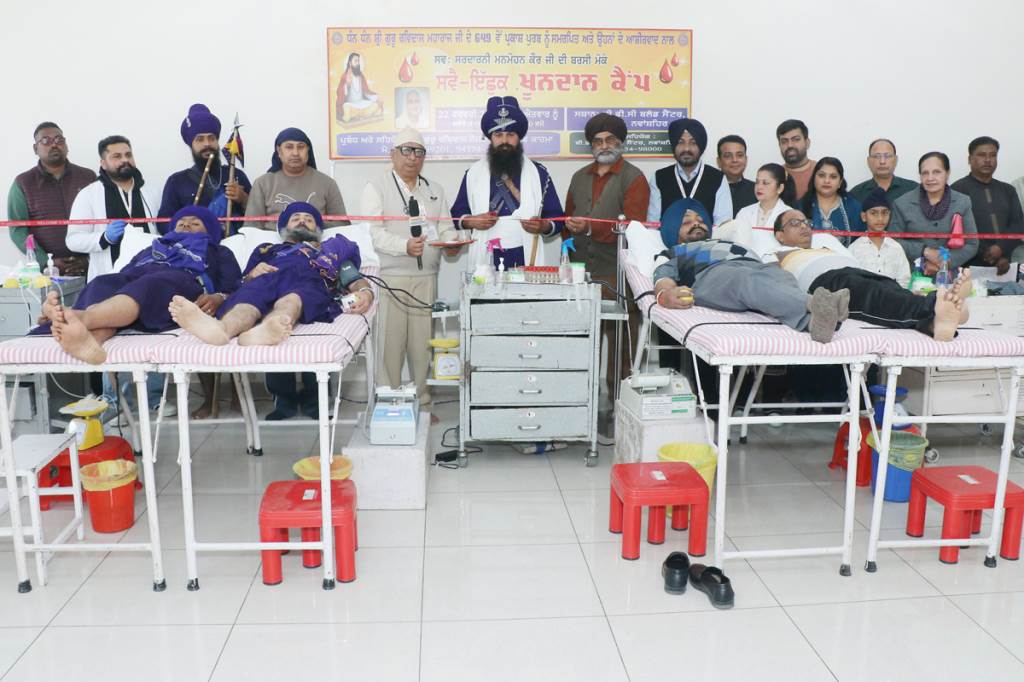 115 blood donors donated blood in the blood donation camp dedicated to the birth anniversary of Sri Guru Ravidas Ji